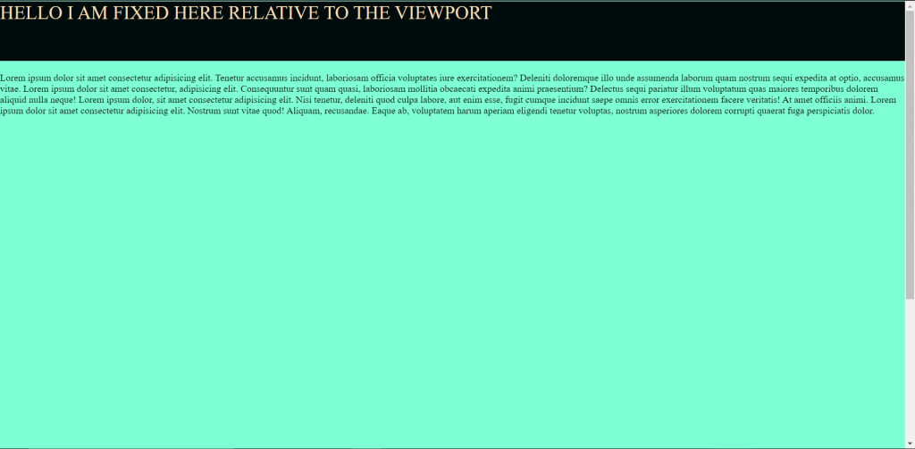 Absolute CSS Position