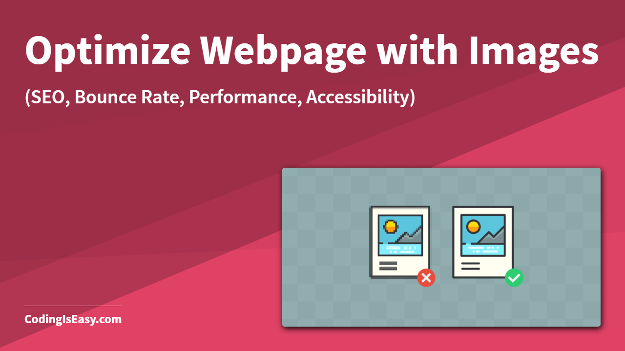 Optimize Webpage with Images